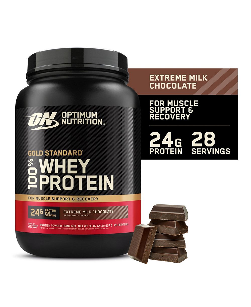 Протеиновый порошок Optimum Nutrition Gold Standard 100% Whey, Extreme Milk Chocolate, 2 Pound