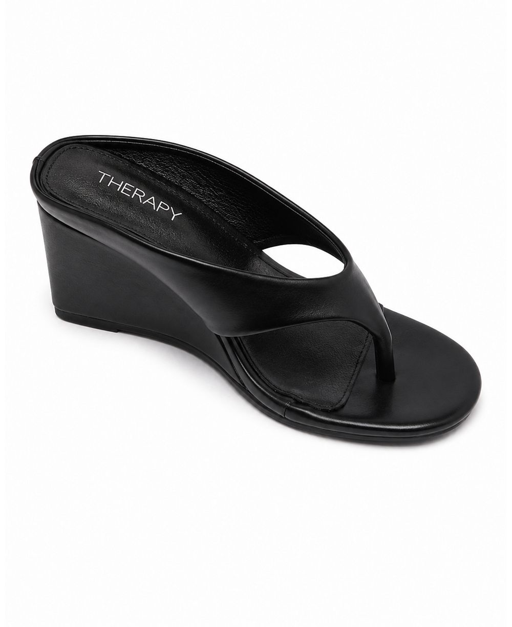 Therapy Australia Women's SERA Round Toe Wedge Thong Heel