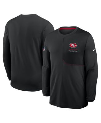 Мужская футболка Nike Black San Francisco 49ers Sideline Coaches UV Dri-FIT Long Sleeve