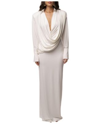 JLUXLABEL Women's Poise Draped Maxi Dress
