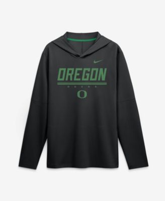 Мужская худи Nike Black Oregon Ducks 2026 Sideline Lightweight Long Sleeve Dri-FIT