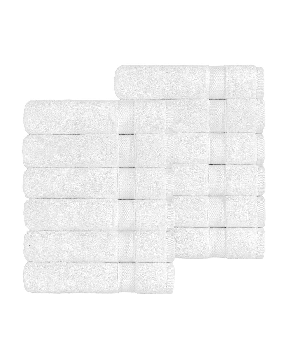Linum Home Textiles Anovia Turkish Cotton 12-Piece Hand Towel Set