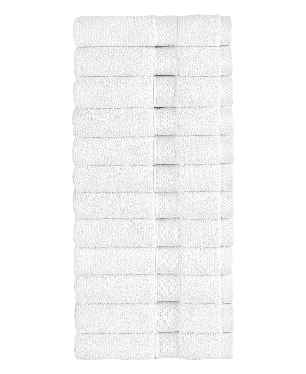 Linum Home Textiles Anovia Turkish Cotton 12-Piece Washcloth Set