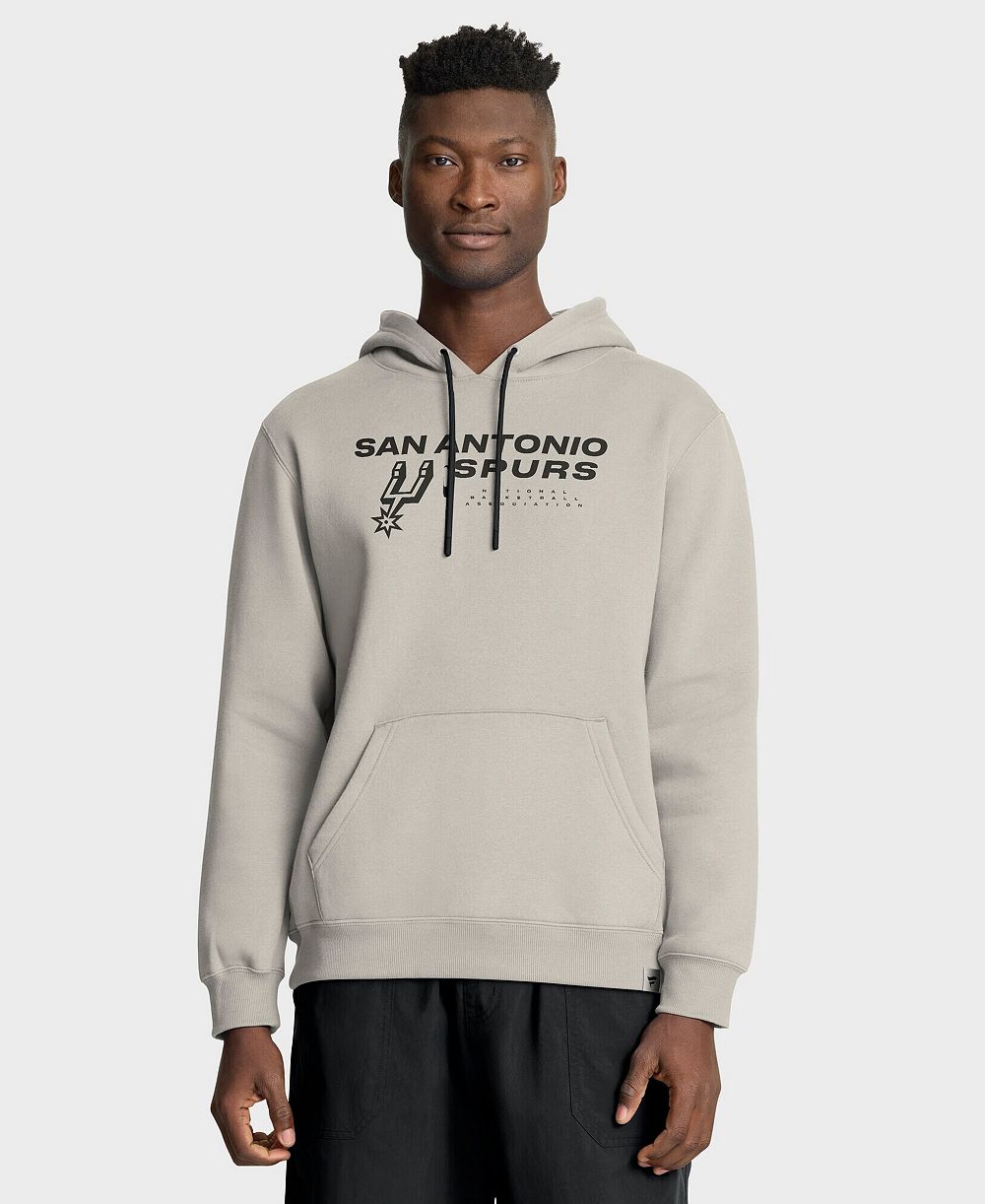 Мужское свитшот-худи Fanatics San Antonio Spurs Crossover Collection Blocked Shot Premium Off White