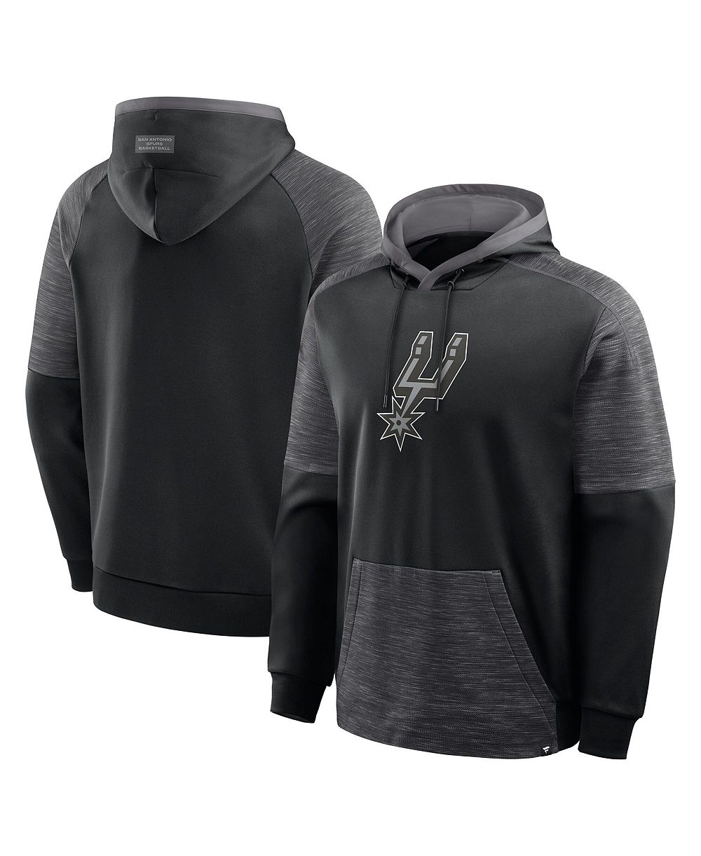 Fanatics Men's Black San Antonio Spurs Pick Roll Defender Pullover Hoodie