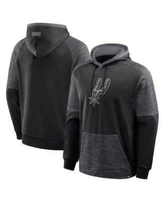 Худи Fanatics для мужчин, черный San Antonio Spurs Pick Roll Defender Pullover