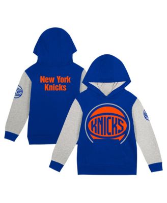 Outerstuff Toddler Blue New York Knicks Fair Catch Fleece Pullover Hoodie