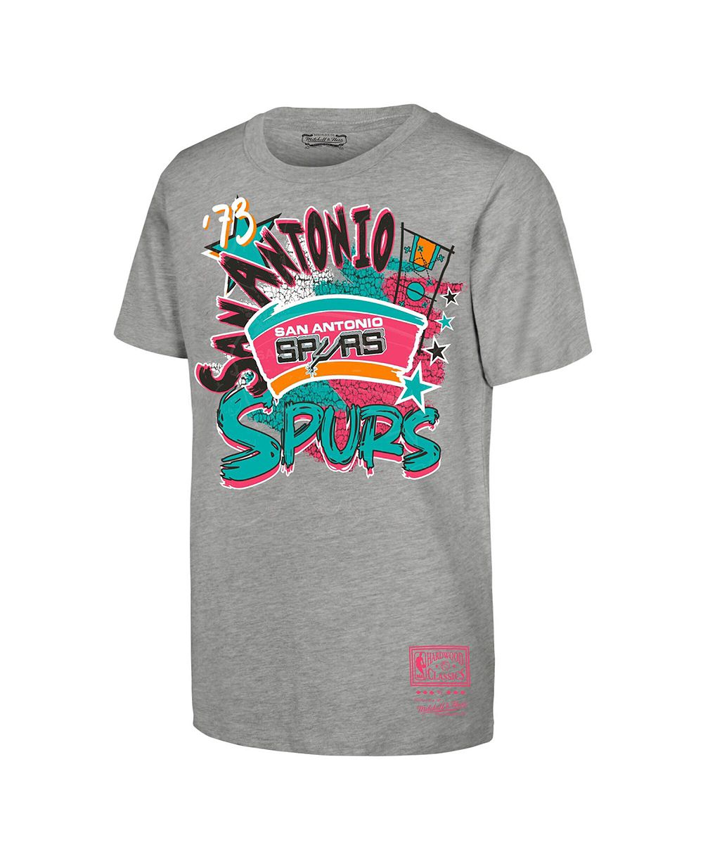 Mitchell & Ness Preschool Mitchell Ness Heather Gray San Antonio Spurs Play by Play T-Shirt