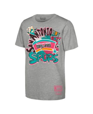 Mitchell & Ness Preschool Mitchell Ness Heather Gray San Antonio Spurs Play by Play T-Shirt