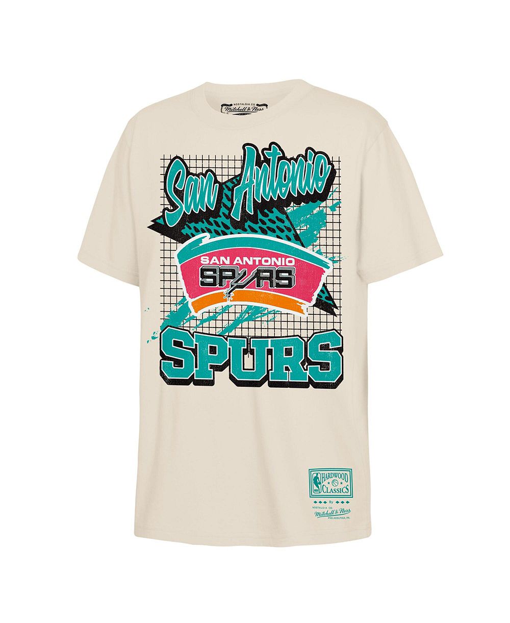 Детская футболка Mitchell & Ness Natural San Antonio Spurs Retro Wizard