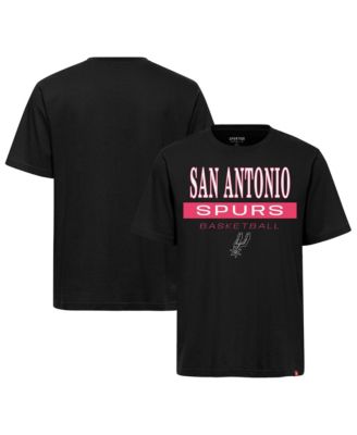 Sportiqe Men's and Women's Black San Antonio Spurs Duke Russell T-Shirt