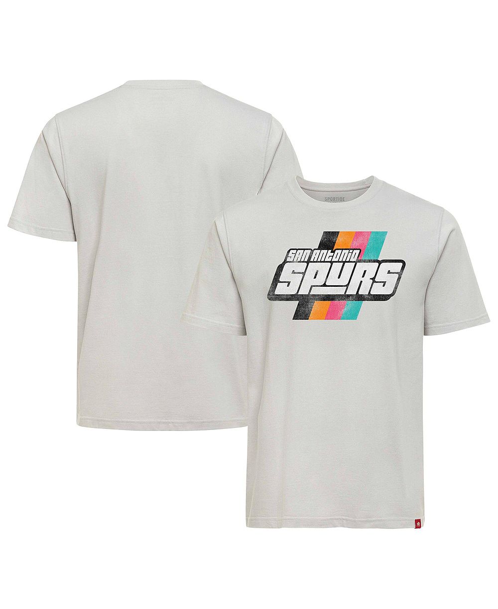 Мужская и женская футболка Sportiqe Silver San Antonio Spurs Duke Alva