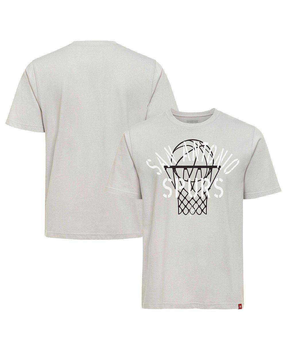 Мужская и женская футболка Sportiqe Silver San Antonio Spurs Duke Barrett