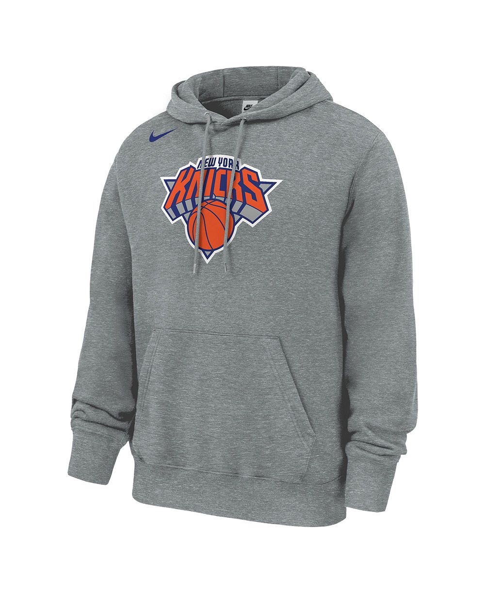 Мужское худи Nike Gray New York Knicks Club Fleece