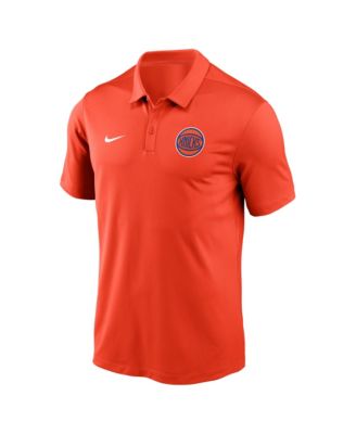Мужская рубашка Nike Orange New York Knicks Dri-FIT Victory Polo