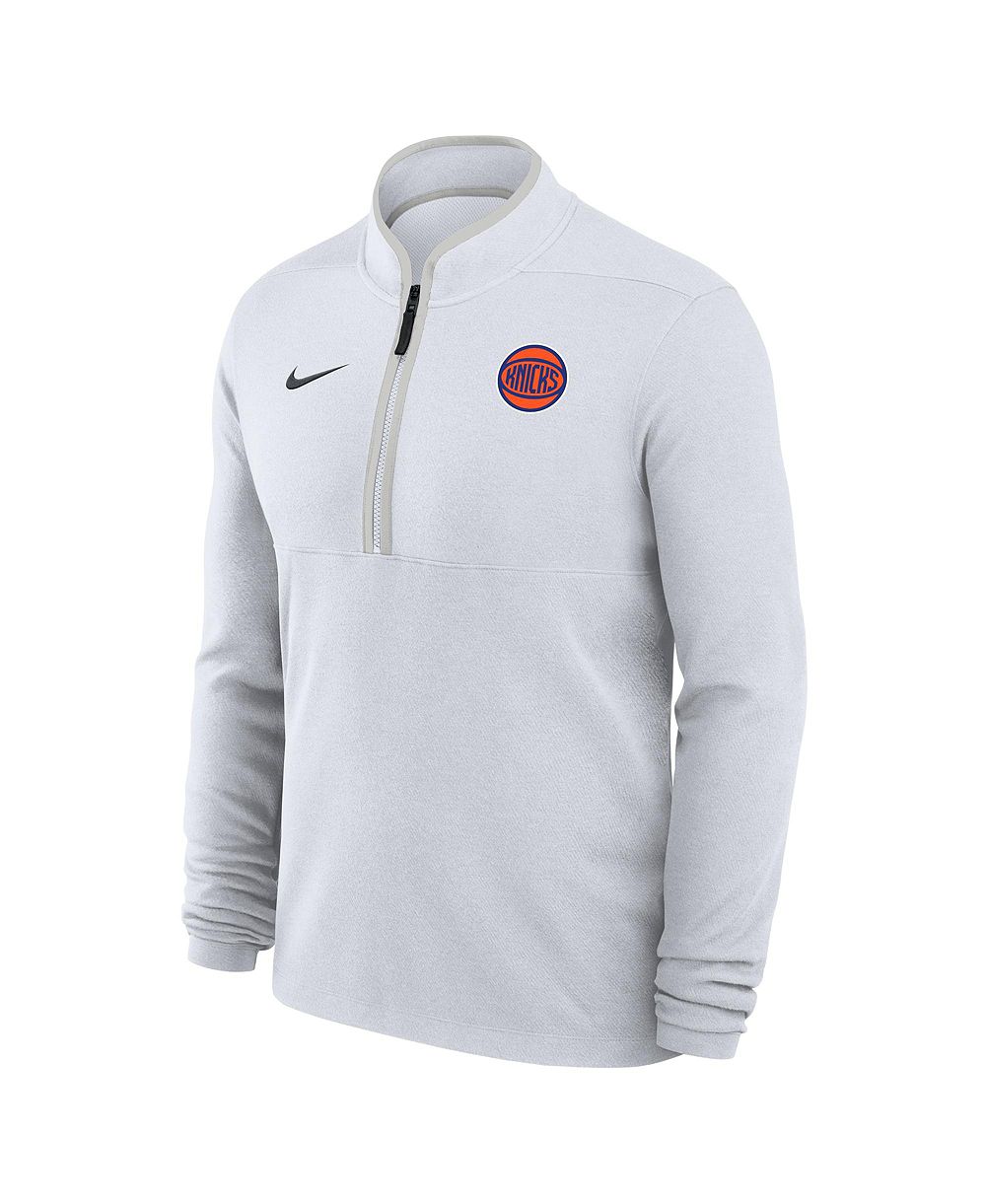 Мужское свитшот Nike White New York Knicks Dri-FIT Victory Quarter-Zip Pullover