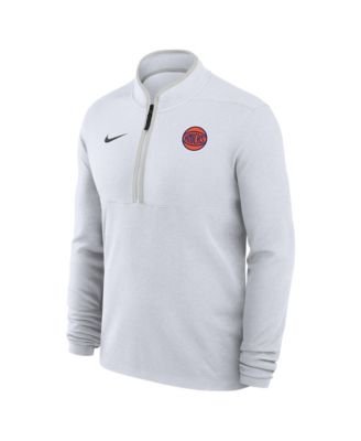 Мужское свитшот Nike White New York Knicks Dri-FIT Victory Quarter-Zip Pullover