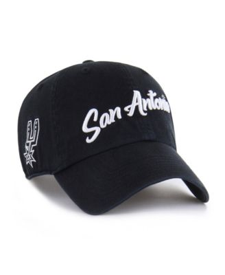 Мужская регулируемая кепка '47 Brand Black San Antonio Spurs Sure Shot Clean Up