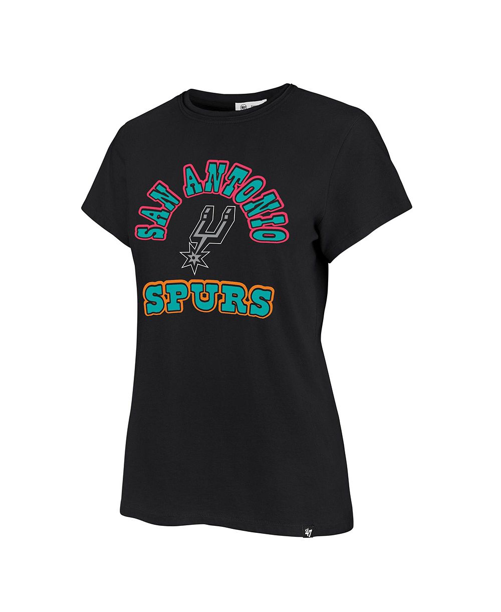 Женская футболка '47 Brand Black San Antonio Spurs Comeback Frankie