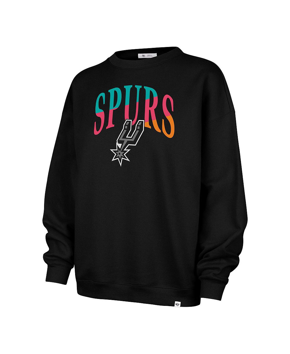 Женский свитшот '47 Brand Black San Antonio Spurs Imprint Oversized