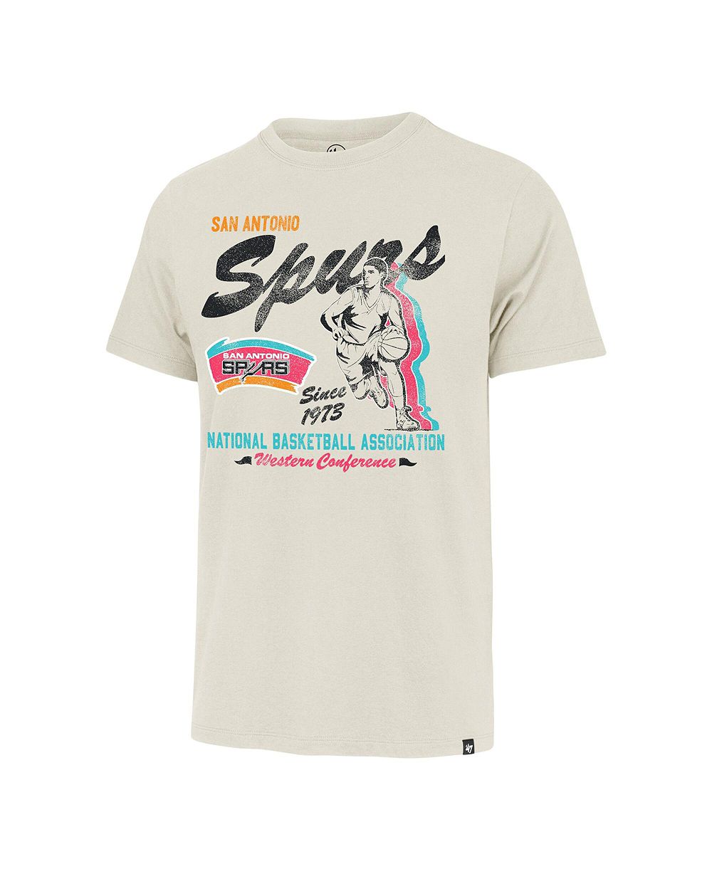 Мужская футболка '47 Brand Tan San Antonio Spurs Regional Franklin T-Shirt