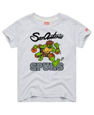 Детская футболка Homage Toddler Ash TMNT Michelangelo x San Antonio Spurs Tri-Blend
