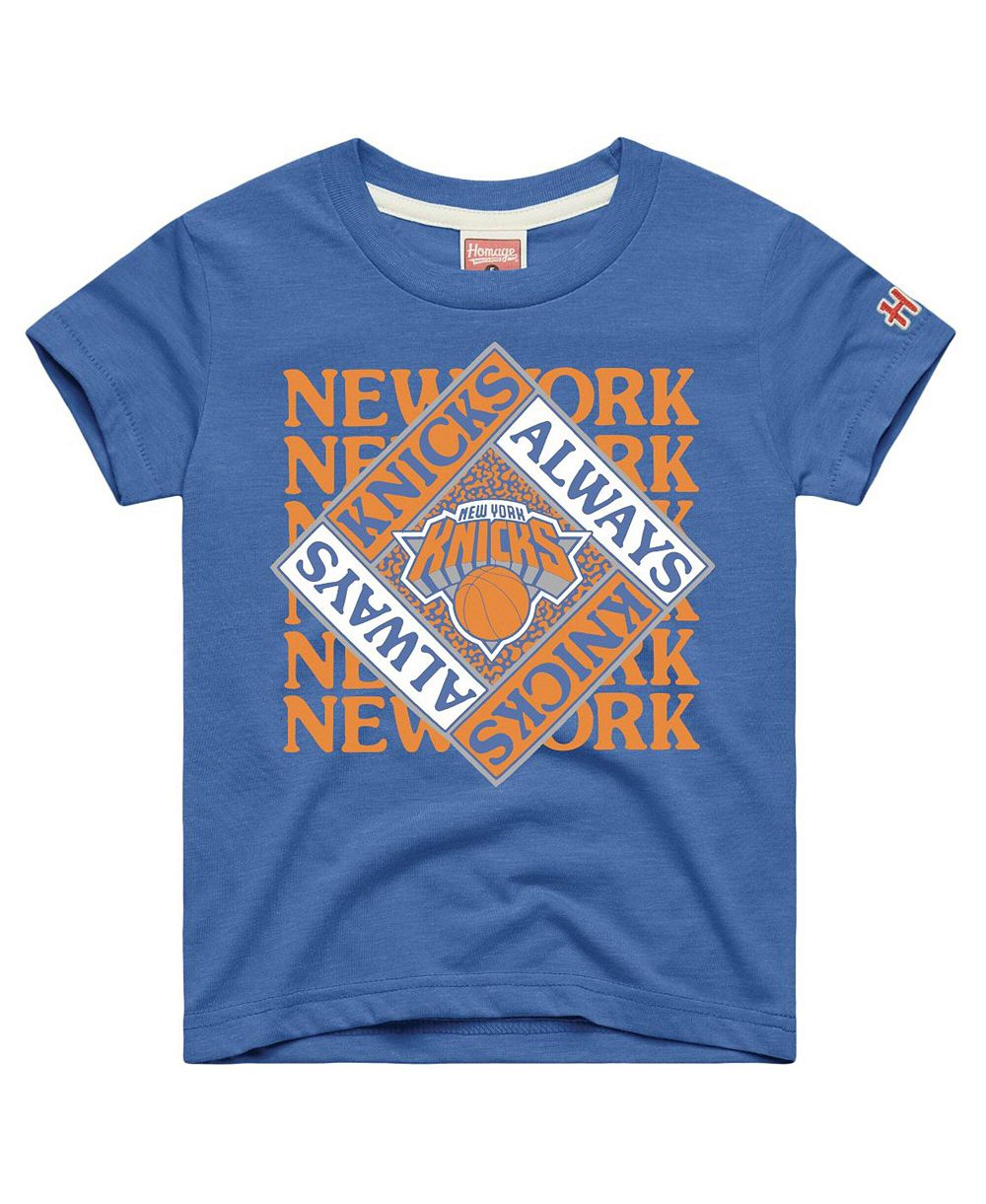 Детская футболка Homage Blue New York Knicks Always Knicks Tri-Blend