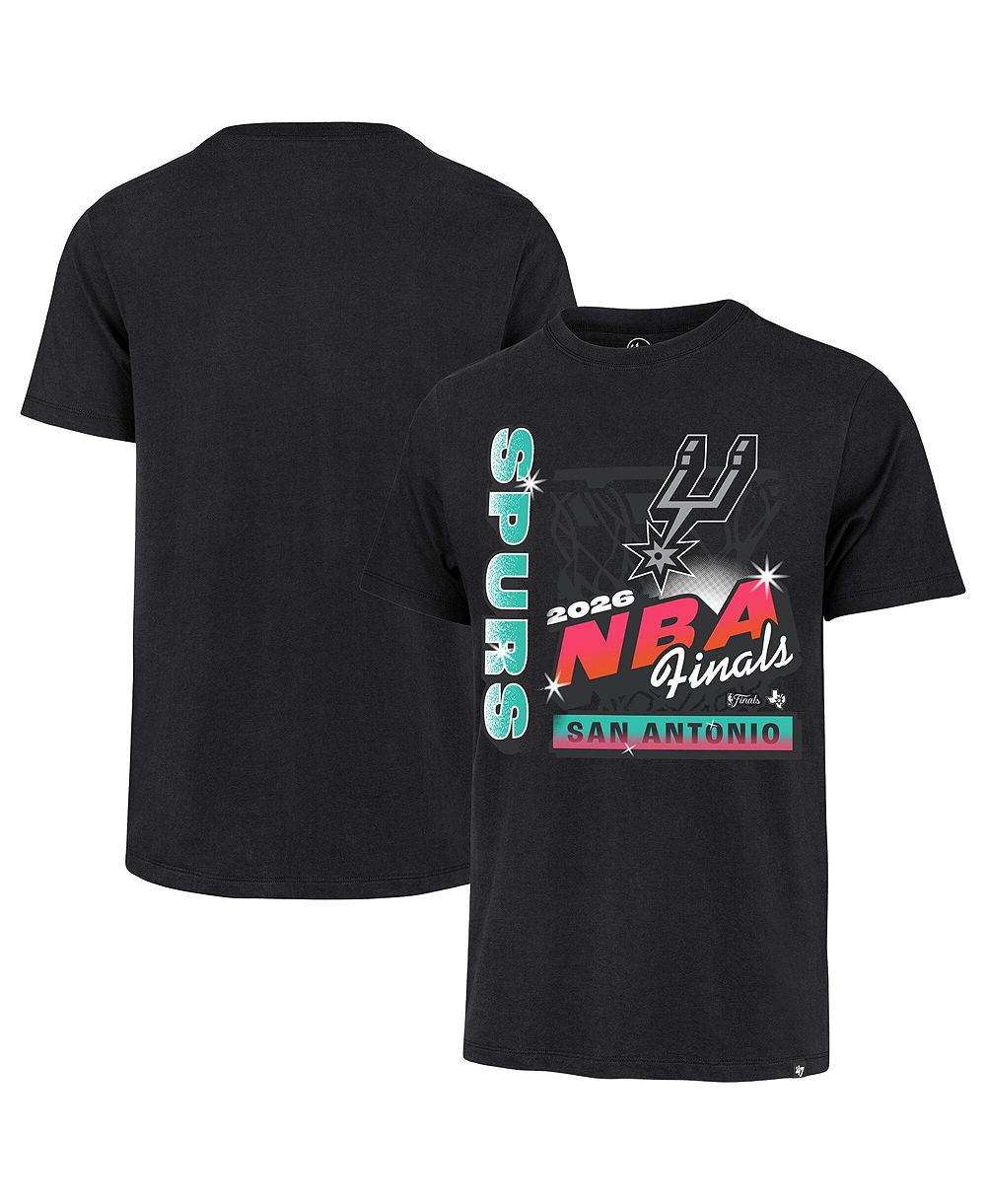 '47 Brand Men's Black San Antonio Spurs 2026 NBA Finals Franklin Fiesta T-Shirt