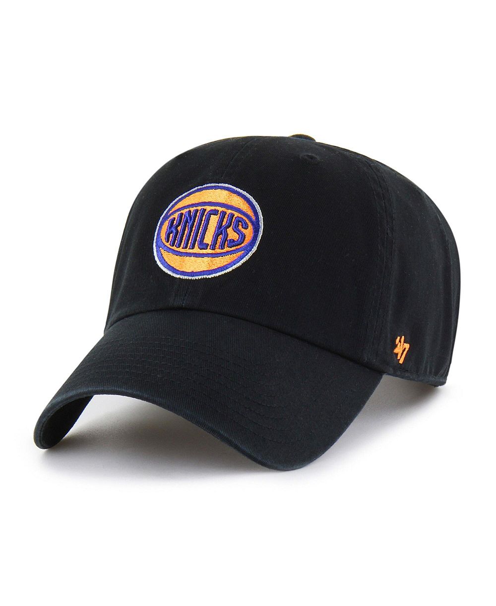 Мужская кепка '47 Brand Black New York Knicks Clean Up Adjustable