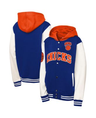 Детская куртка Mitchell & Ness Blue New York Knicks Courtside Fleece Full-Snap