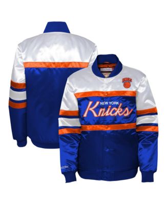 Mitchell & Ness Детская куртка Mitchell Ness Blue New York Knicks Head Coach Satin Full-Snap