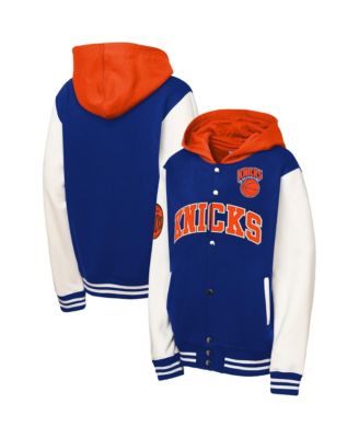 Детская куртка Mitchell & Ness Blue New York Knicks Courtside Fleece Full-Snap