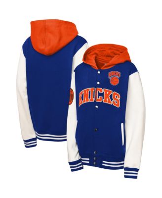 Детская куртка Mitchell & Ness Blue New York Knicks Courtside Fleece Full-Snap