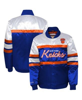 Детская куртка Mitchell & Ness New York Knicks Blue Satin Full-Snap