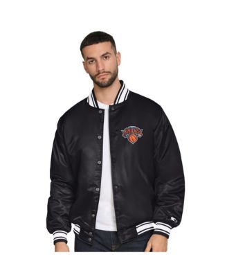 Му seseorangская ку seseorang CDs jacket Starter New York Knicks Final Buzianyer Satin Varsity Full-Snap