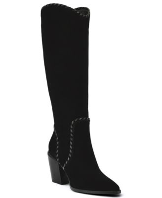 Сапоги Nine West Women's Rosco Suede Whipstitch Tall Block Heel