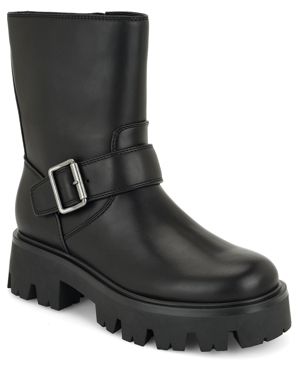 Nine West Women's Ryder Moto Lug Sole Boots