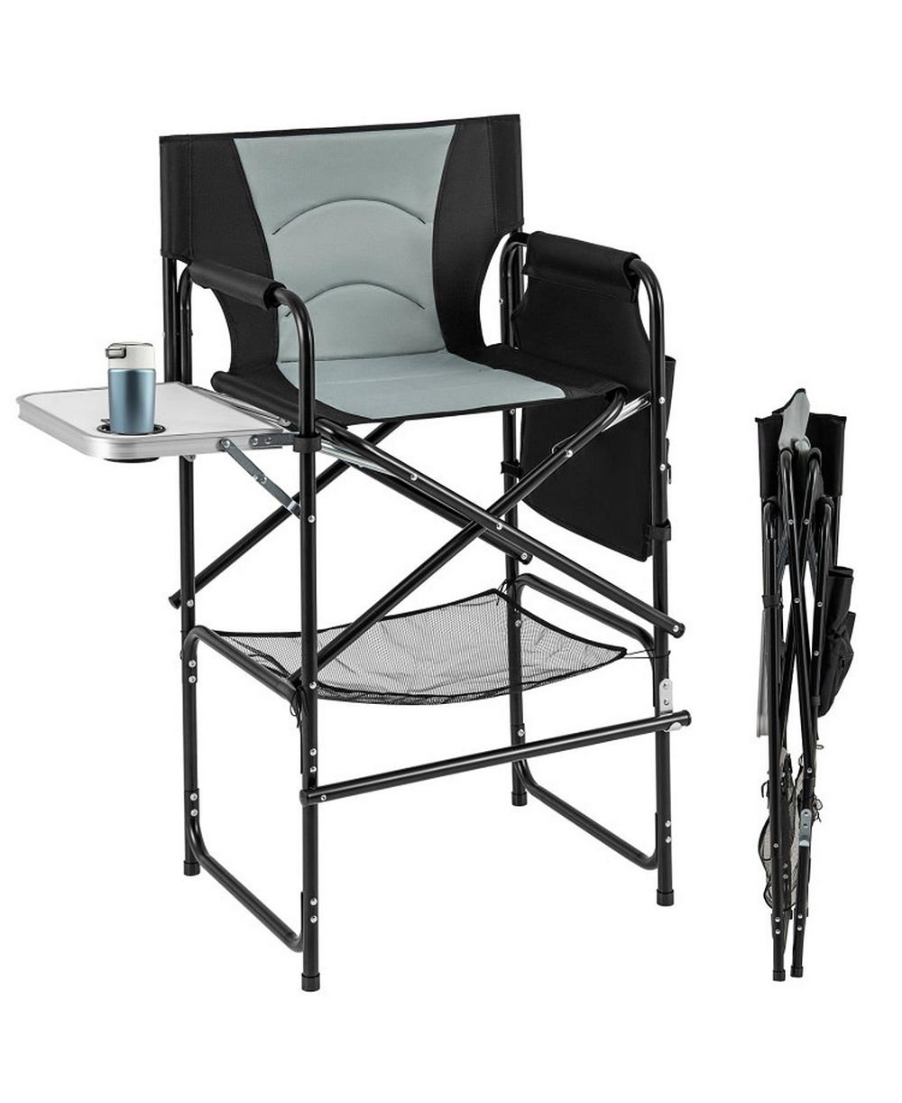 Стул директора GOUUN 46-Inch Tall с боковым столиком и подставкой для ног