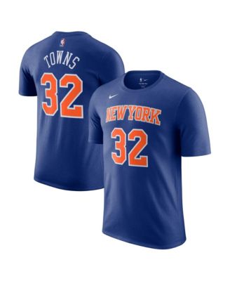 Мужская и женская футболка Nike Karl-Anthony Towns New York Knicks Icon Edition синяя