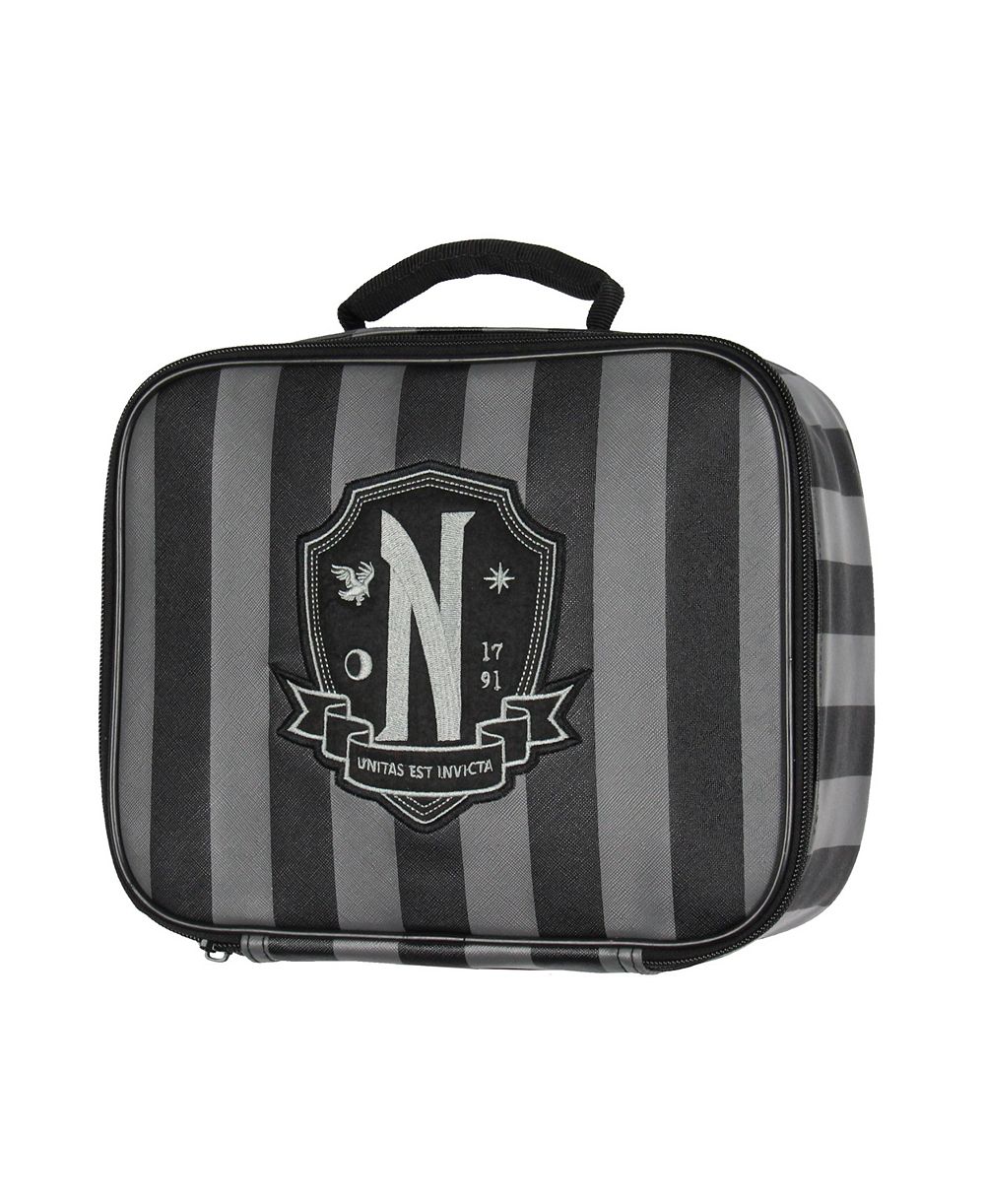Ланч-бокс Wednesday TV Show Striped Nevermore Academy Student Girls 10"