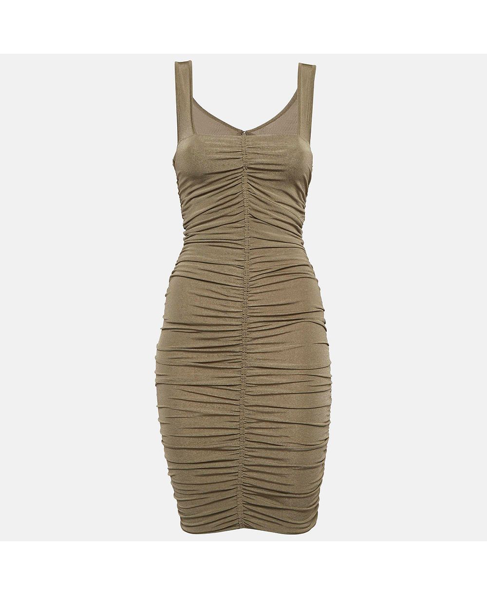 Женское мини-платье Givenchy Pre-Owned Jersey Ruched Bodycon