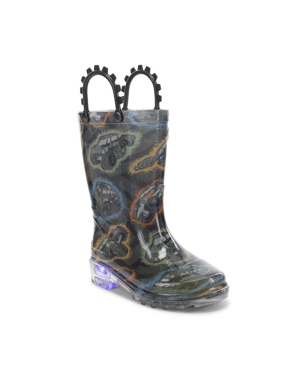 Western Chief Kids Big Wheels Lighted Rain Boot
