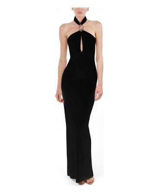 NOCTURNE Women's Cut-Out Detail Embellished Maxi Dress