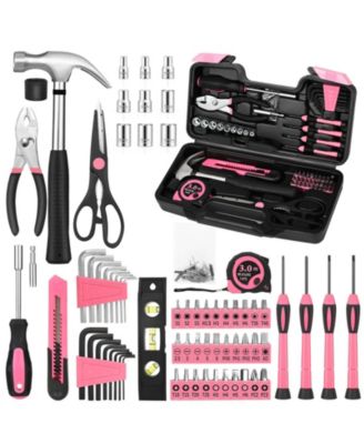 XDOVET Tool Kit Home Repair Toolbox Women Office College