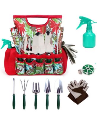 XDOVET Garden Tools Set Gloves Tote Bag Gift Women