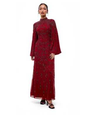 Женское вечернее платье Maryisa Modest Embellished Sequins High Neck