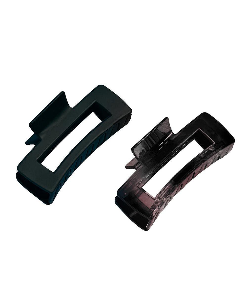 Gimme Beauty Набор из 2 зажимов для волос Rectangle Claw Clip с бархатным покрытием