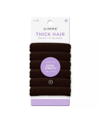 Резинки для волос GIMME Beauty Thick Hair Extra Stretch, 6 шт