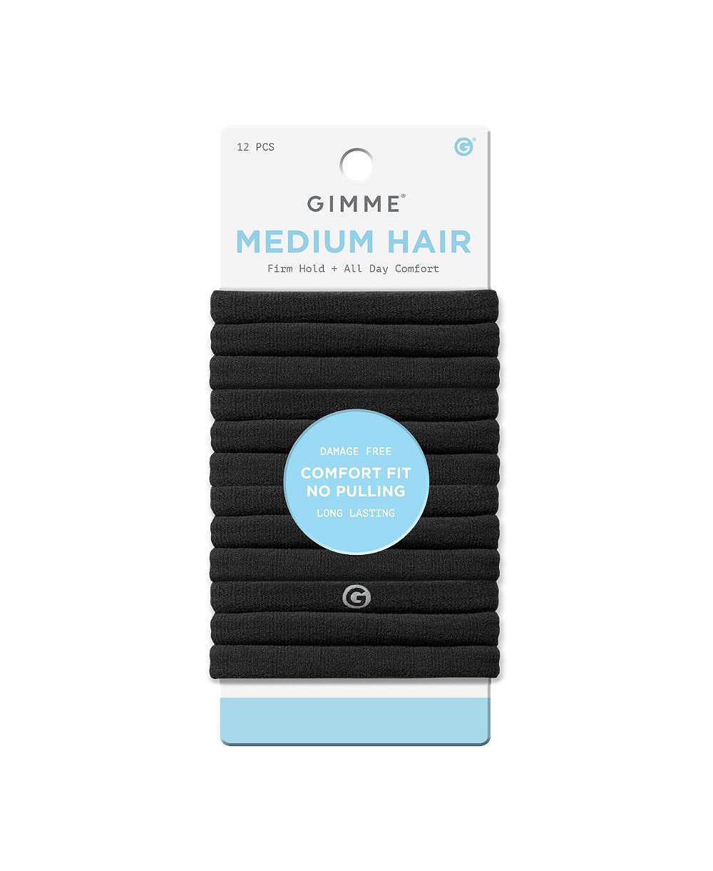 Резинки для волос Gimme Beauty средней фиксации, упаковка 12 шт