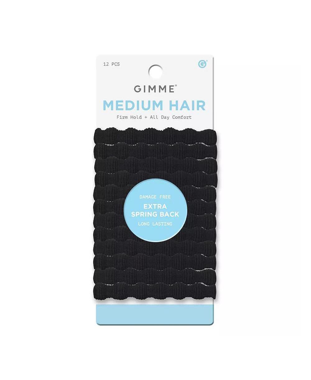 Gimme Beauty эластичные резинки для волос Spring Back - No-Snag, для волос средней длины - 12 шт.